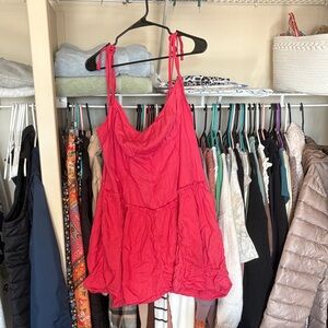 Free People Pink Mini Sundress